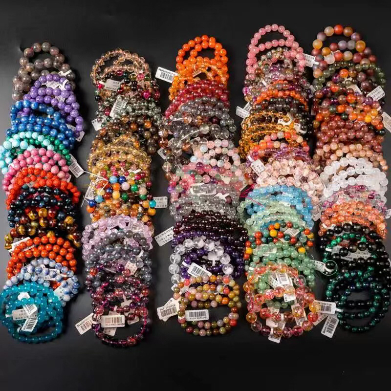 （扣价格通用可拍）天然彩宝水晶手串 多样性发