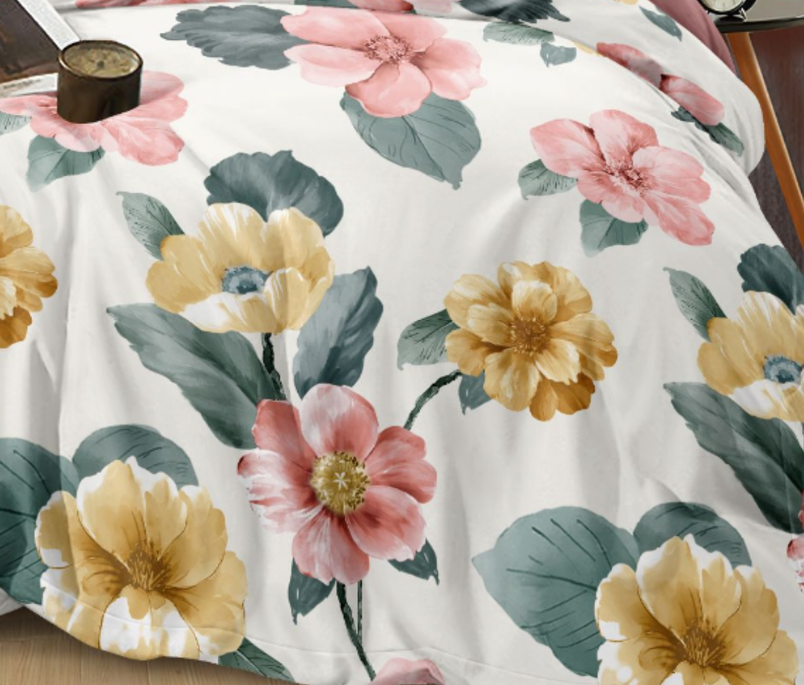 亲肤柔软大床单210*230cm-庭院花园