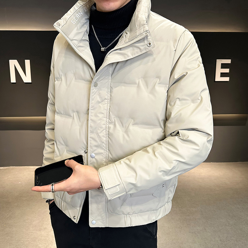 波司登羽绒服男冬季潮牌立领加厚保暖白鸭绒大衣短款休闲运动外套
