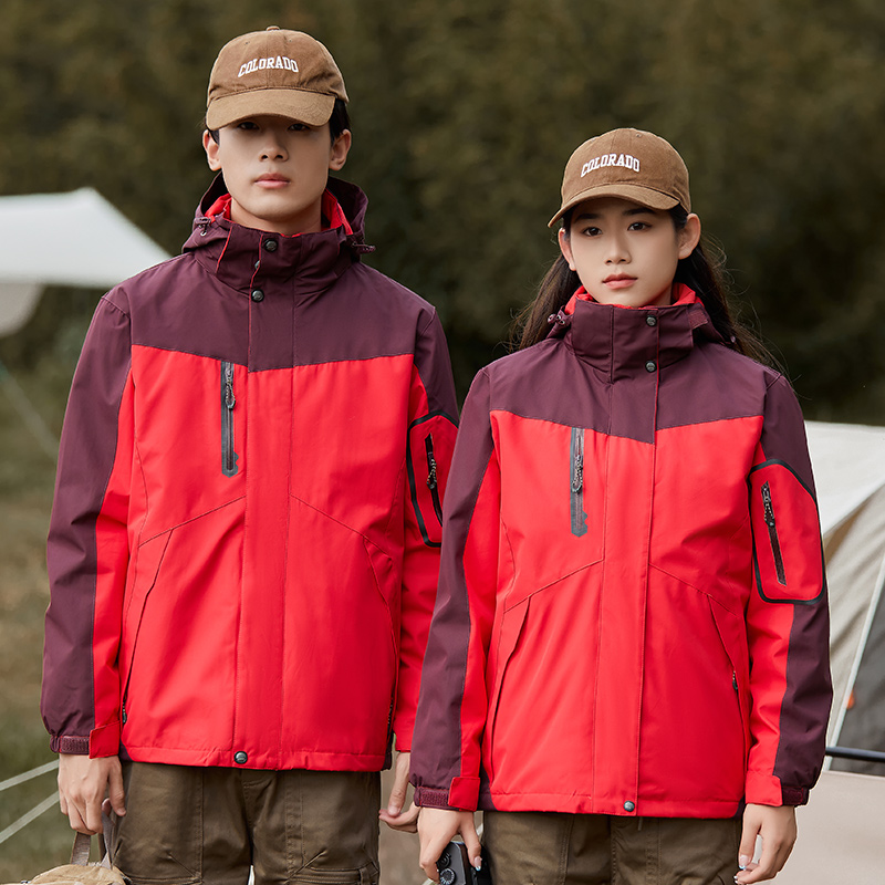 波司登2023新款秋冬高品质三合一冲锋衣男情侣款大码防风防水300g