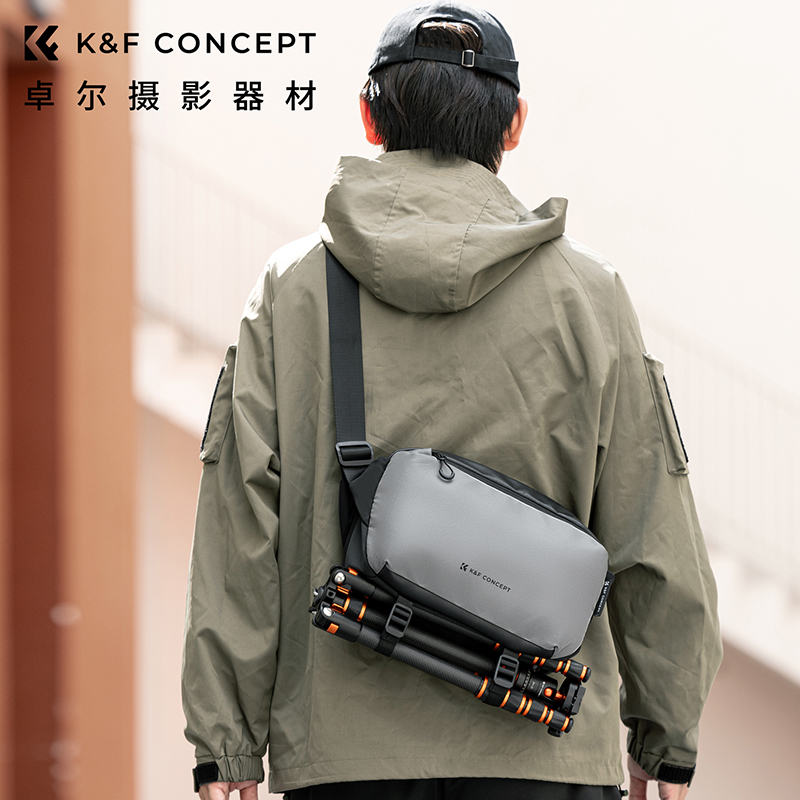 卓尔K&F CONCEPT相机包单肩胸包斜跨摄影包微单数码卡片轻便通勤