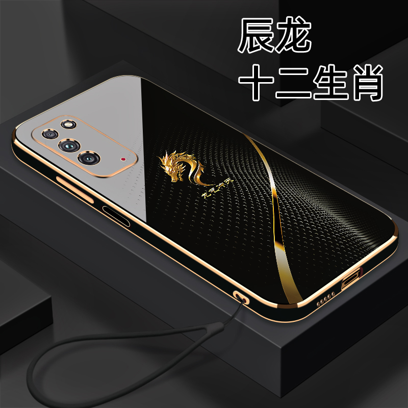 适用【荣耀X10】十二生肖个性创意颜值防摔电镀硅胶手机软壳