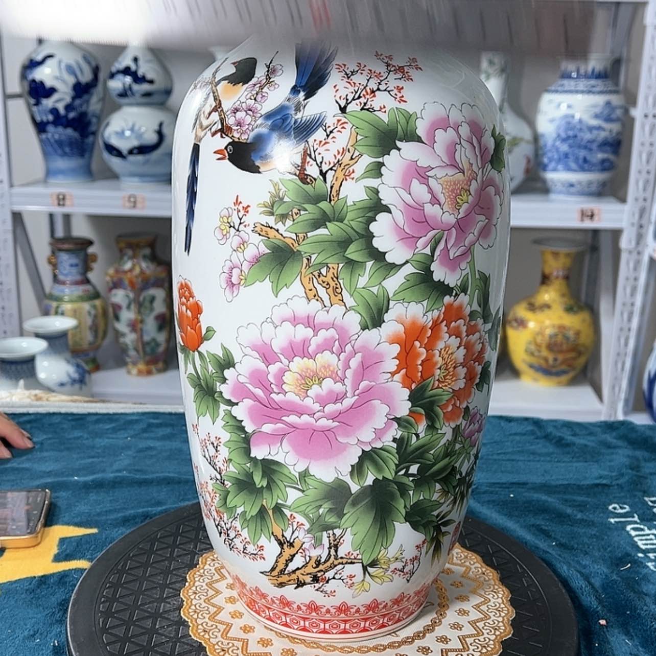 【闪购商品】瓷摆件富贵和平高45