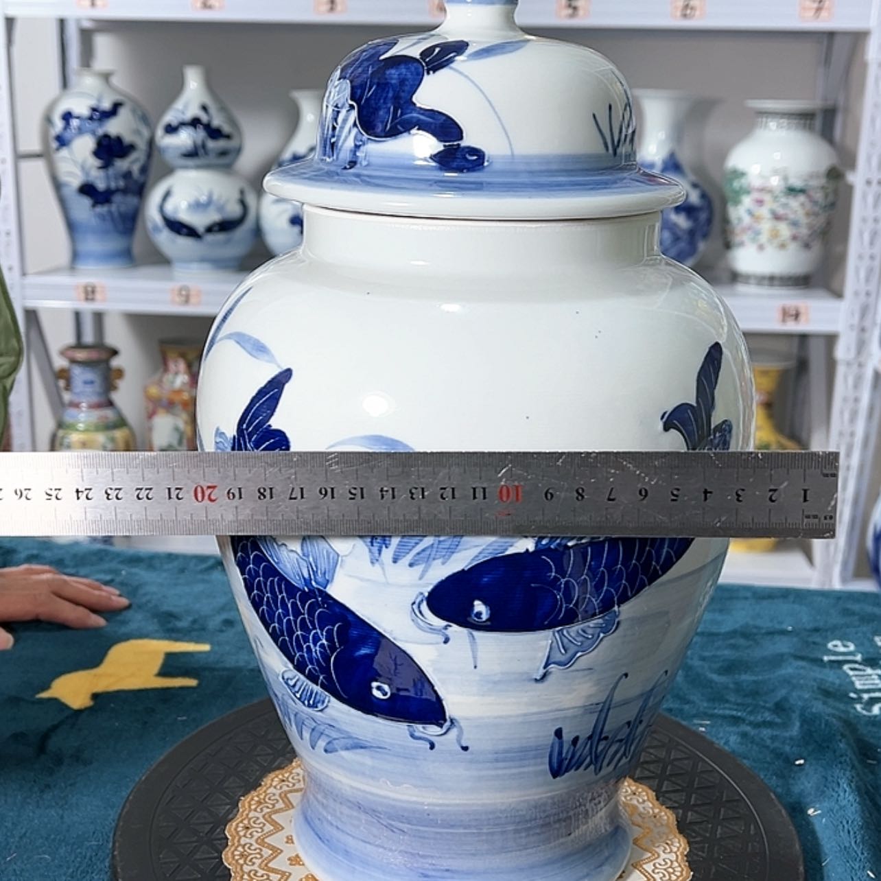 【闪购商品】瓷摆件将军罐高37