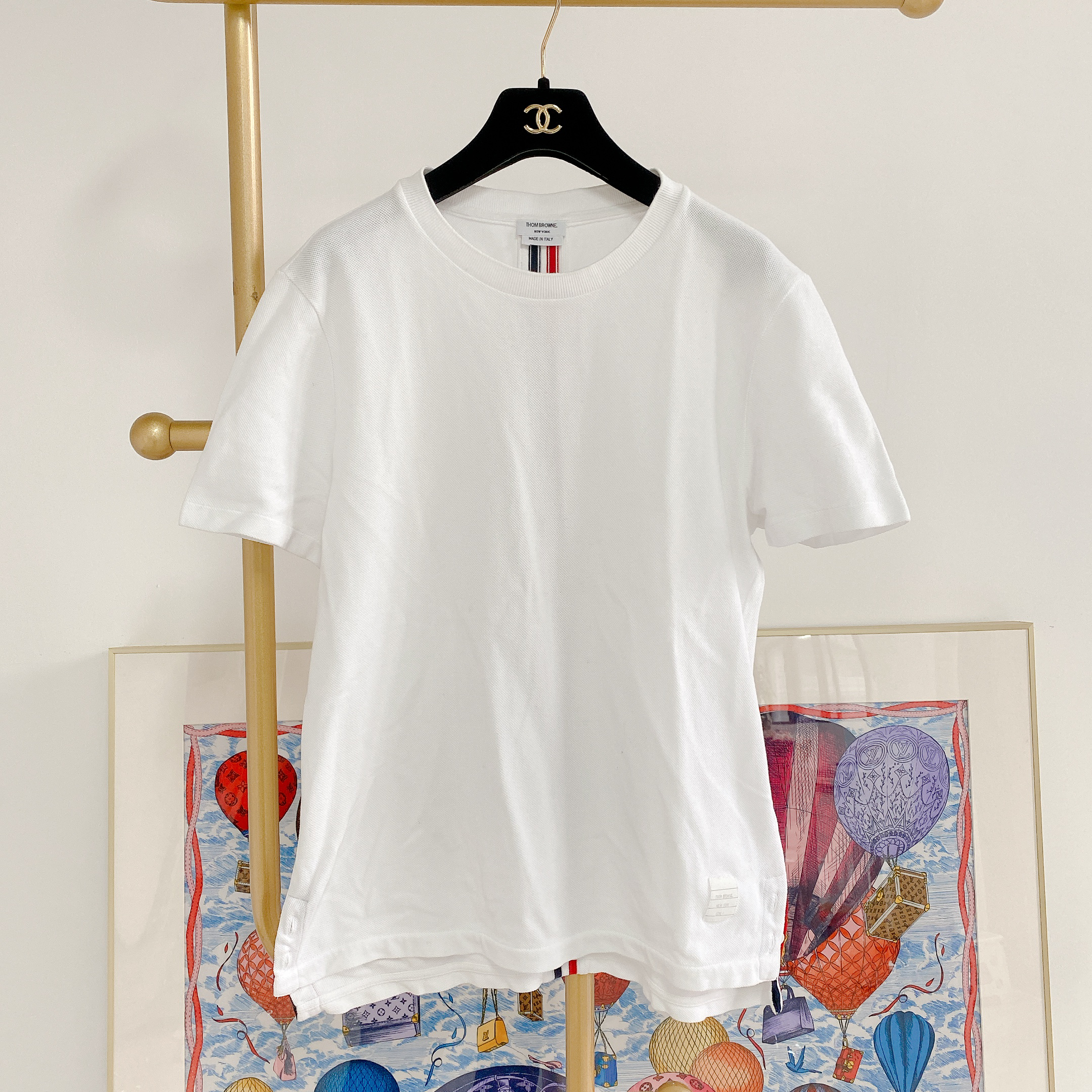 95新 THOMBROWNE 【Thom Browne】#汤姆布朗白色半袖