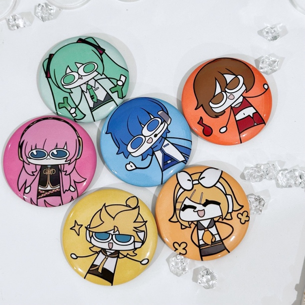 ［蚂蚁森林］初音未来 镜音铃kaito 画师授权吧唧立牌同人周边