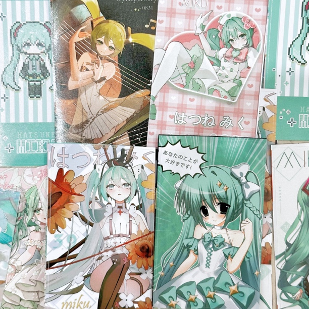〔封口贴合集〕初音未来周边 90x54封口贴贴纸50枚 画师授权 