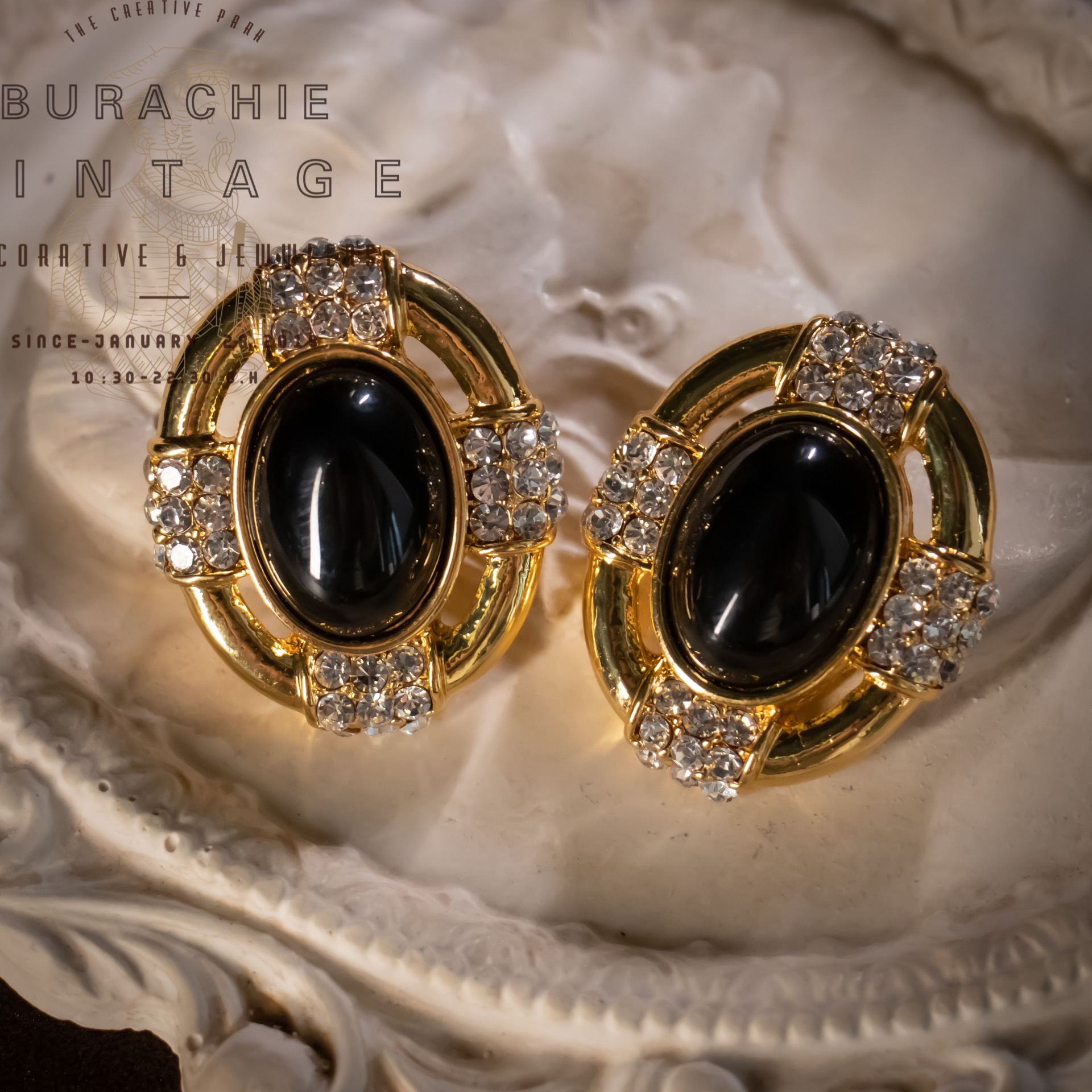 绝美珍藏JoanRi黑金嘉柏俪古董珠宝即视BURACHIE/8998