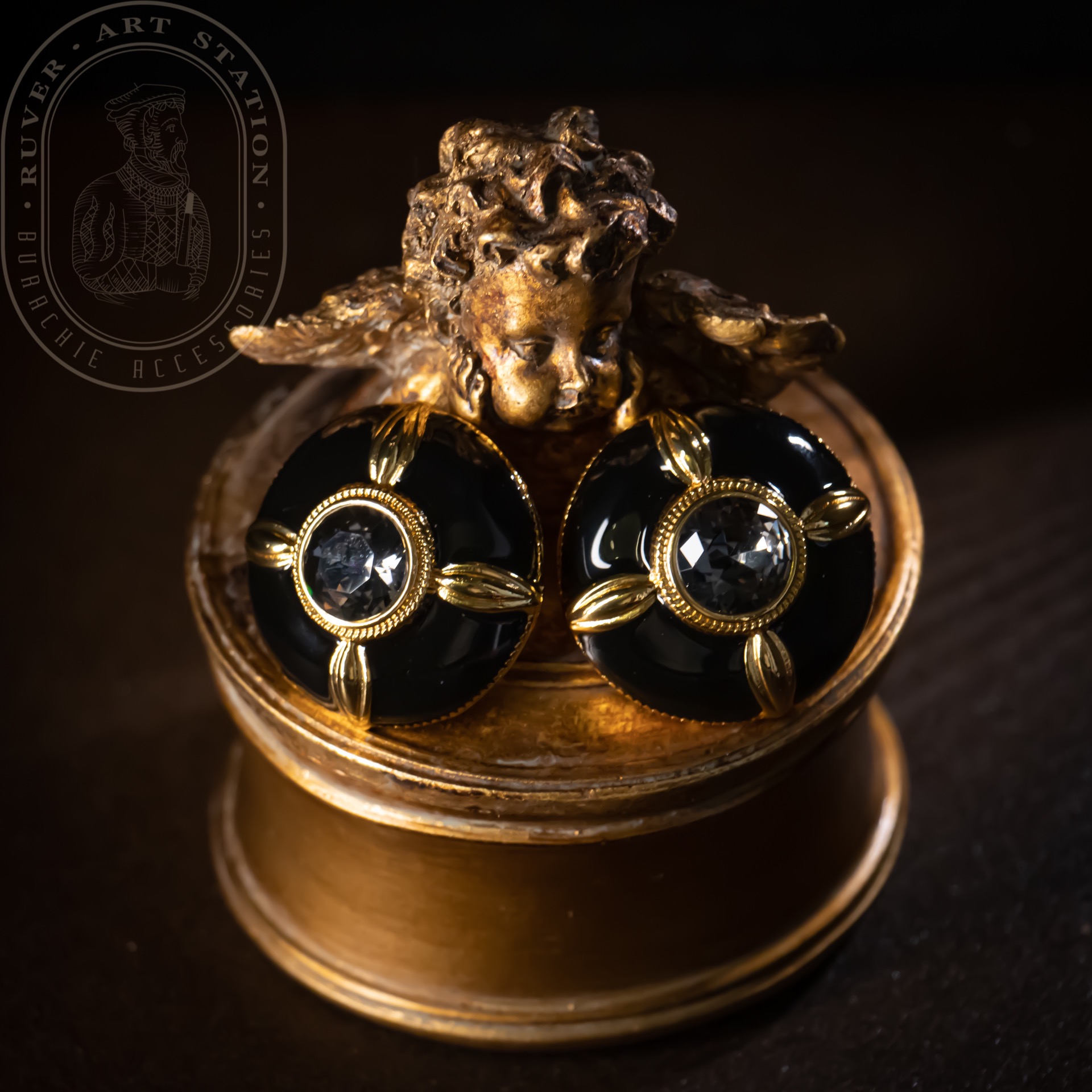 绝美珍藏老牌JoanRi黑金嘉柏俪古董珠宝3928/BURACHIE