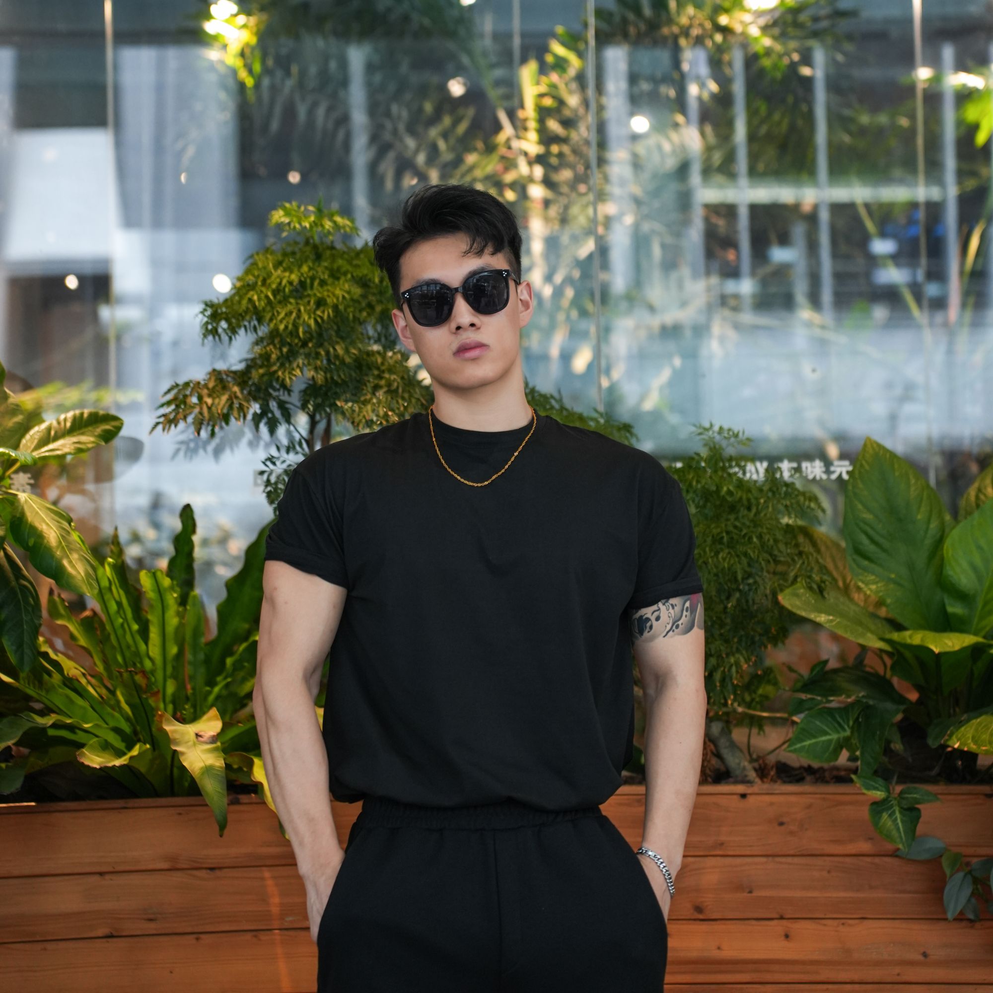 BEESTRONG 无LOGO版夏季弹力宽松纯色休闲短袖运动T恤