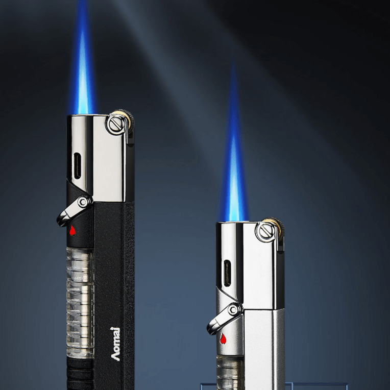 便携式可视气体直冲防风打火机