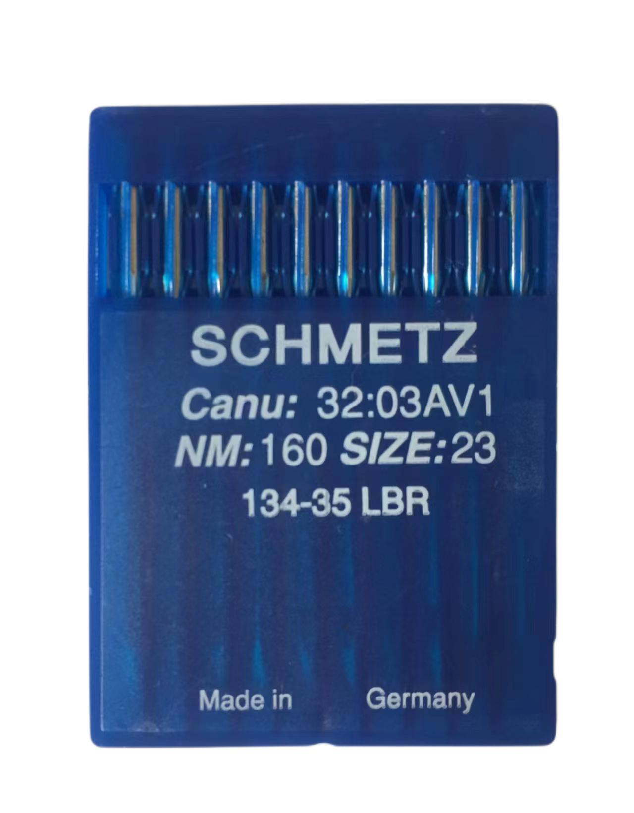 德国蓝狮机针高车斧头刀针蓝狮车针134-35LBR schmetz 鸭嘴针缝配