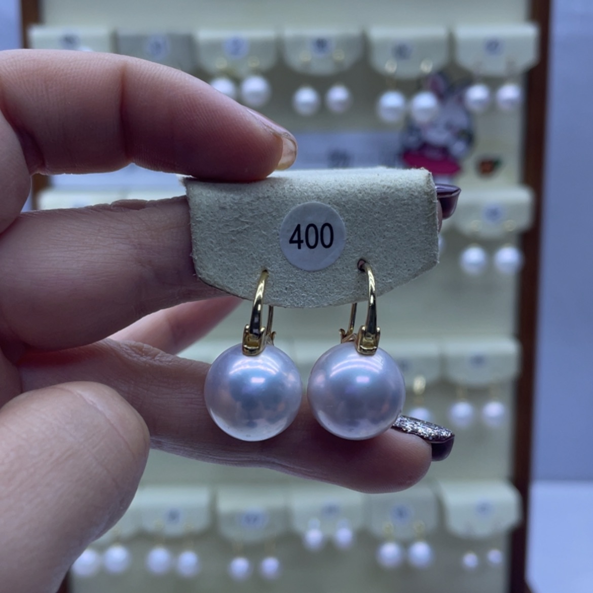 【闪购商品】淡水珍珠耳饰银S925镶嵌