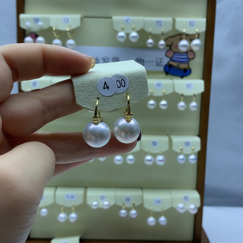 【闪购商品】淡水珍珠耳饰银S925镶嵌