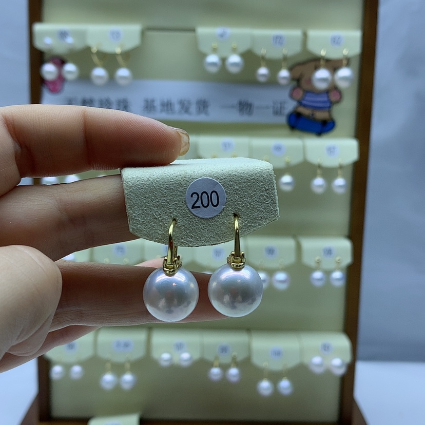 【闪购商品】淡水珍珠耳饰银S925镶嵌