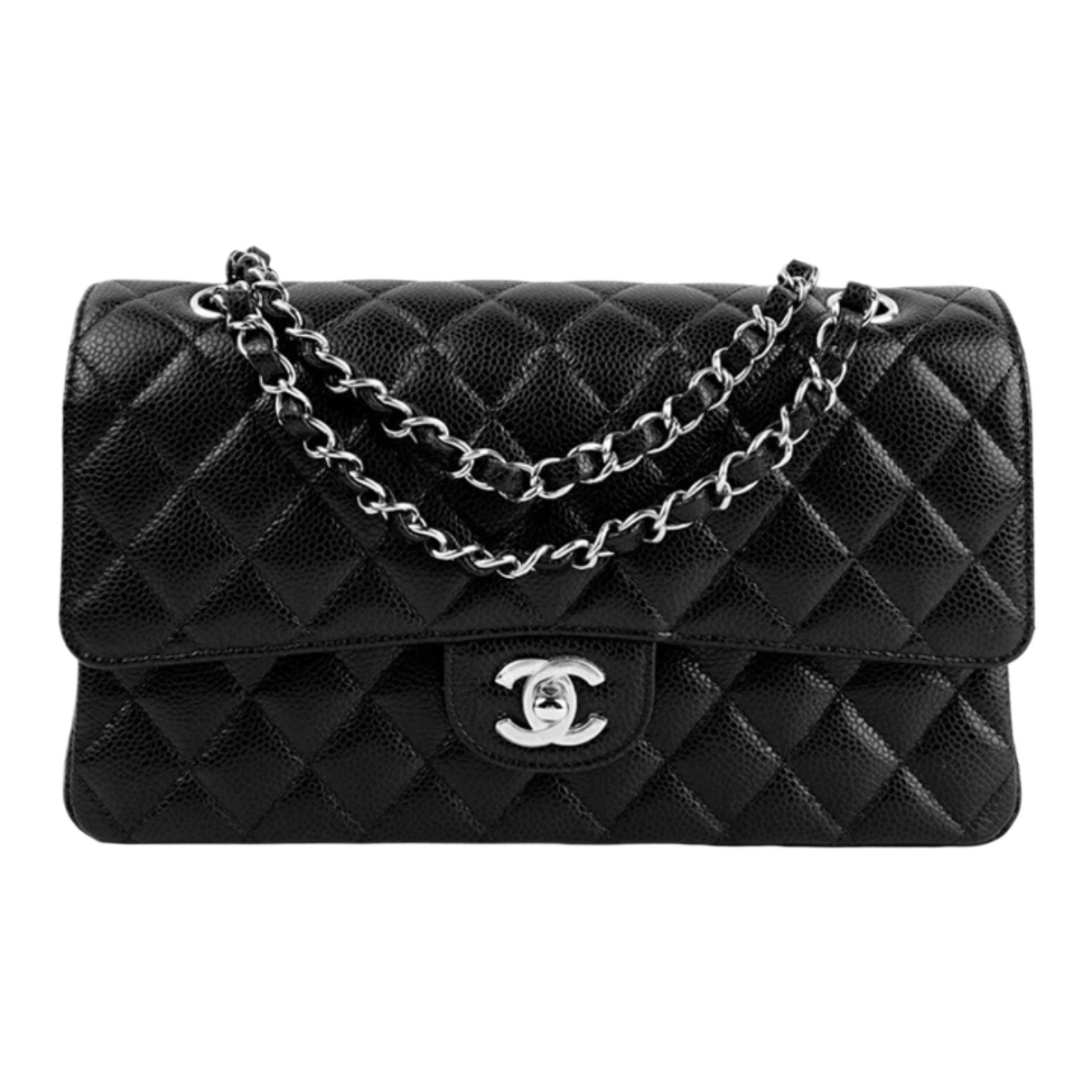 95新 香奈儿 安洁利严选CF 经典口盖包/BK0147984 斜挎包