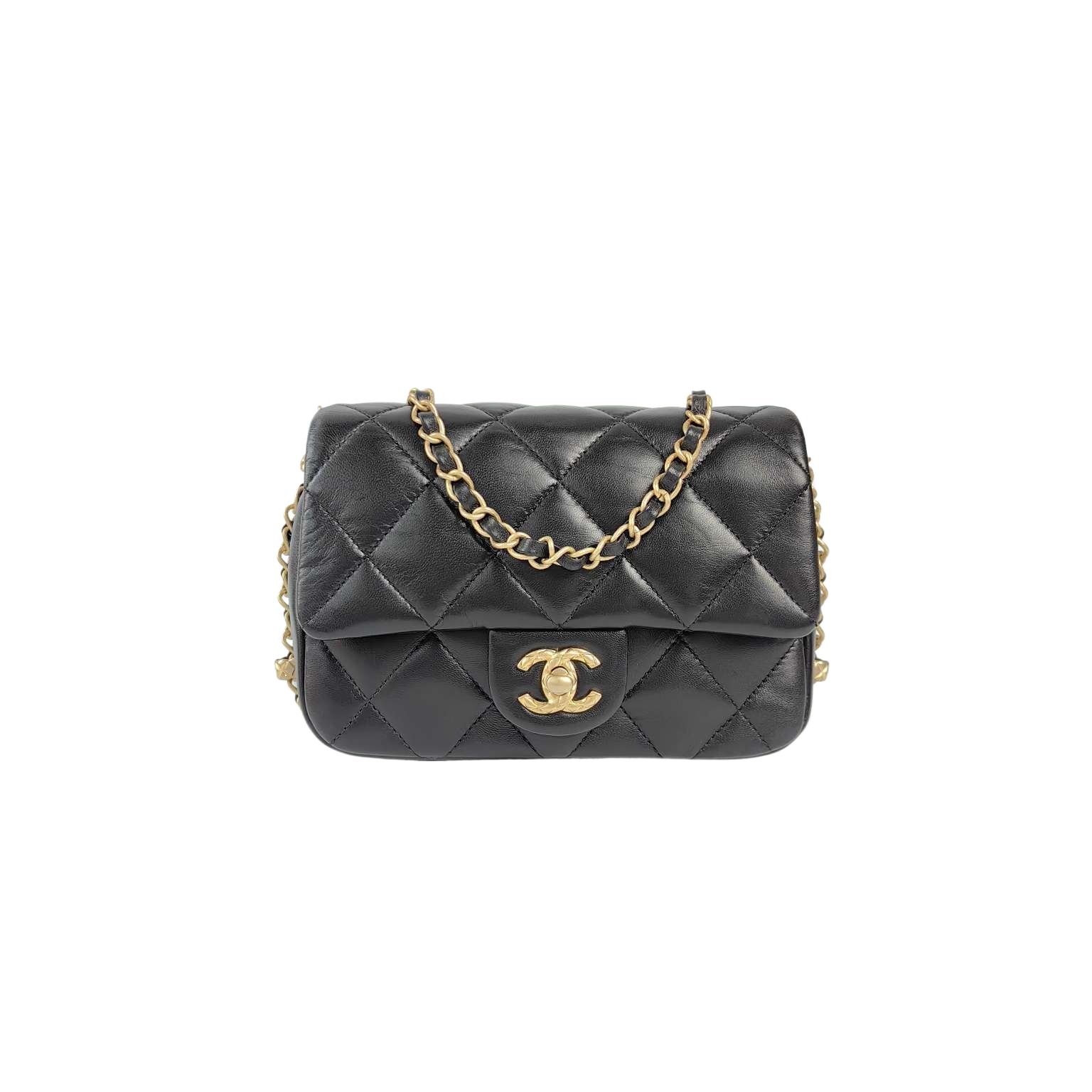 95新 香奈儿 安洁利严选口盖包/BK0124058 斜挎包