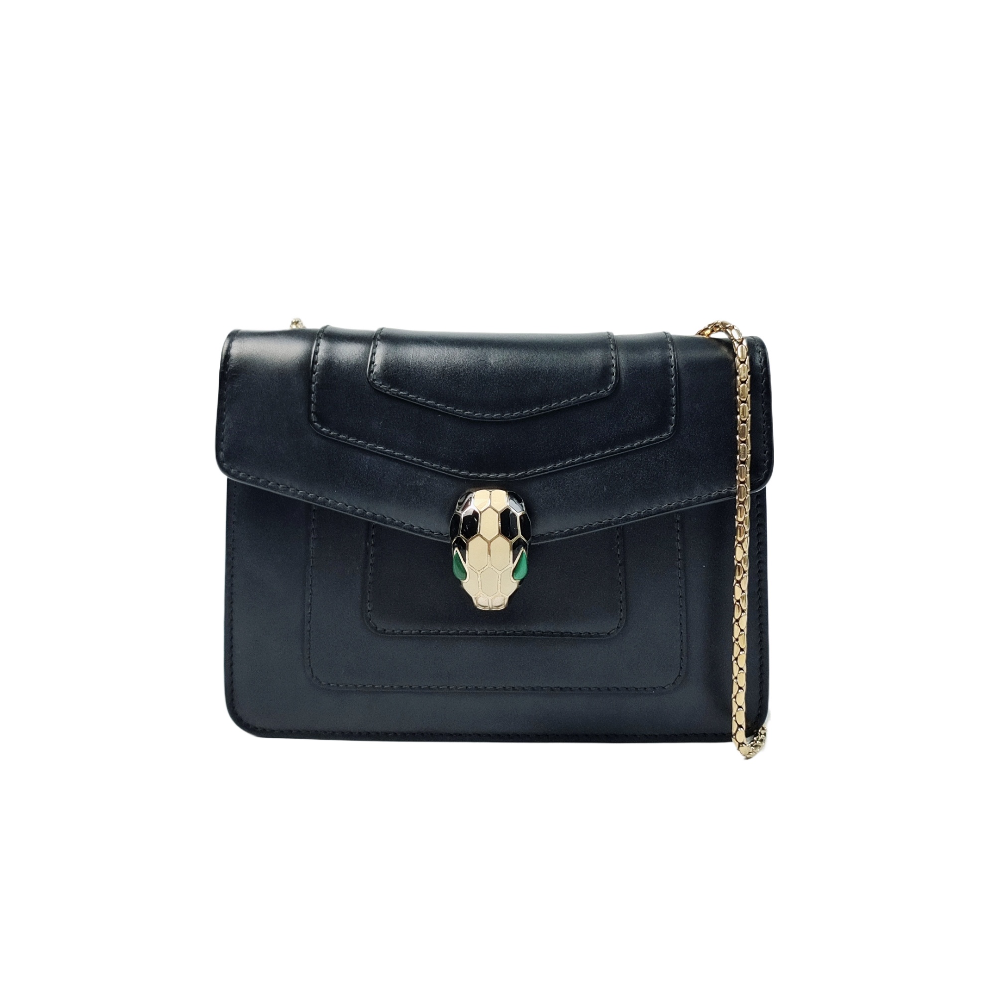 90新 宝格丽 安洁利严选蛇头包/BK0143017 斜挎包