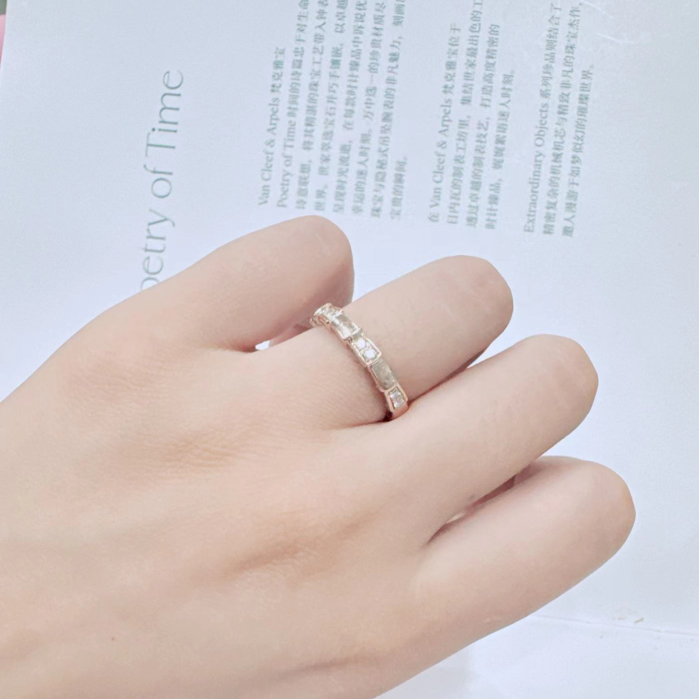 95新 BVLGARI/宝格丽  安洁利严选戒指/SK0122039
