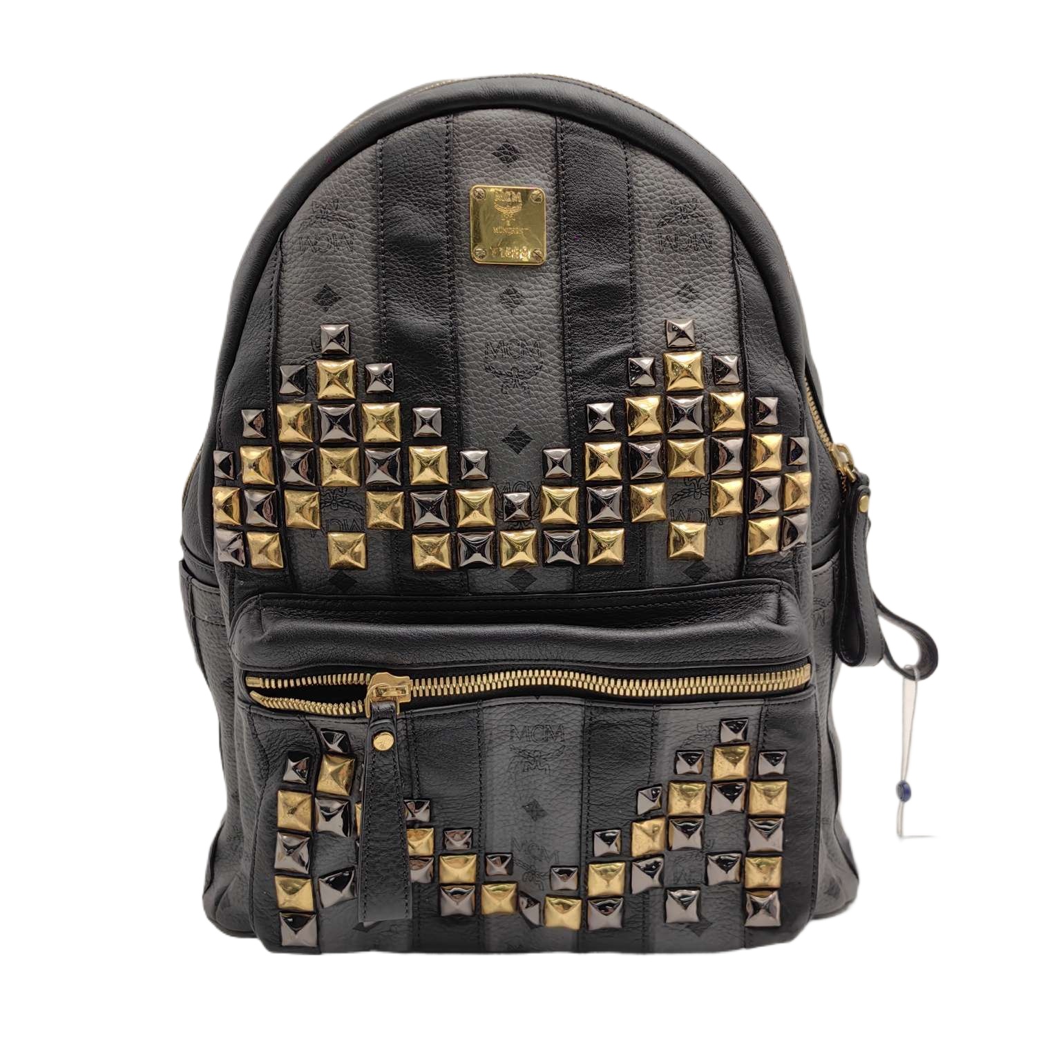 MCM/MCM 双肩包 Stark  涂层帆布 黑色  32