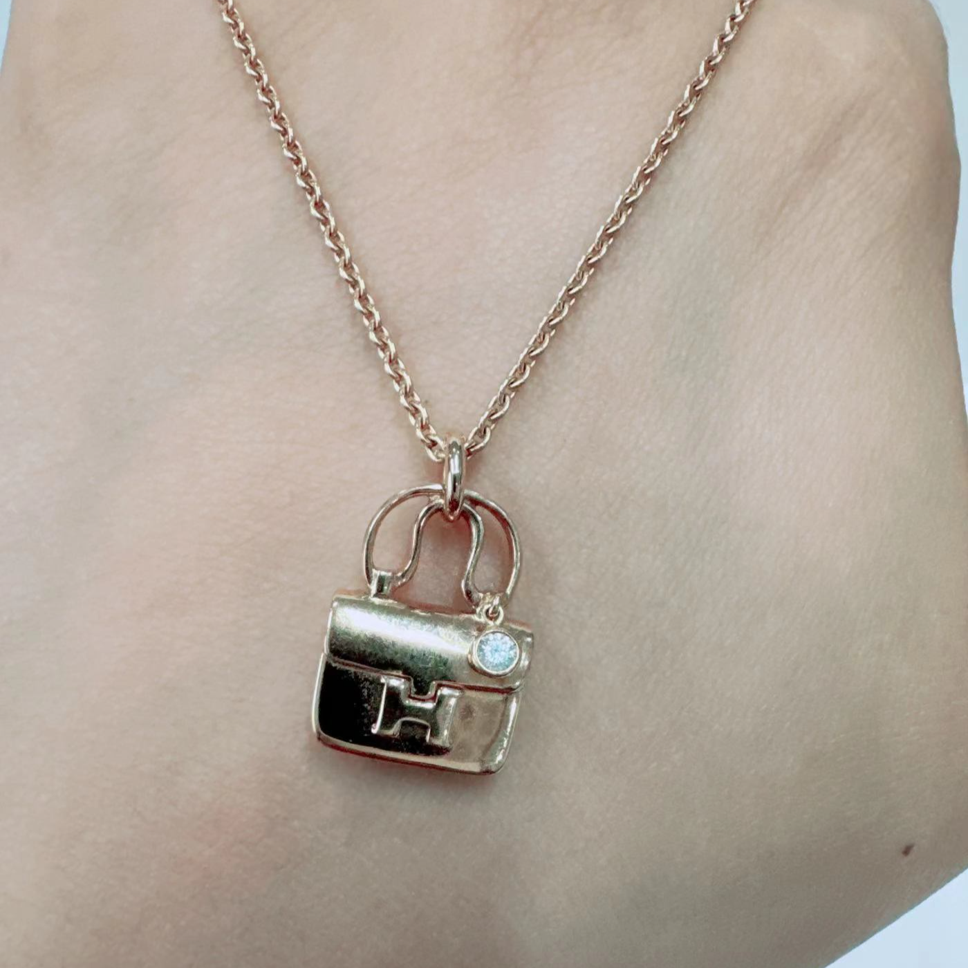 95新 Hermes/爱马仕 安洁利田哥项链/SK0117159