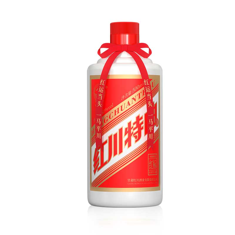 红川牌50°红川特曲红标500ml 单瓶 浓香型50度500ml
