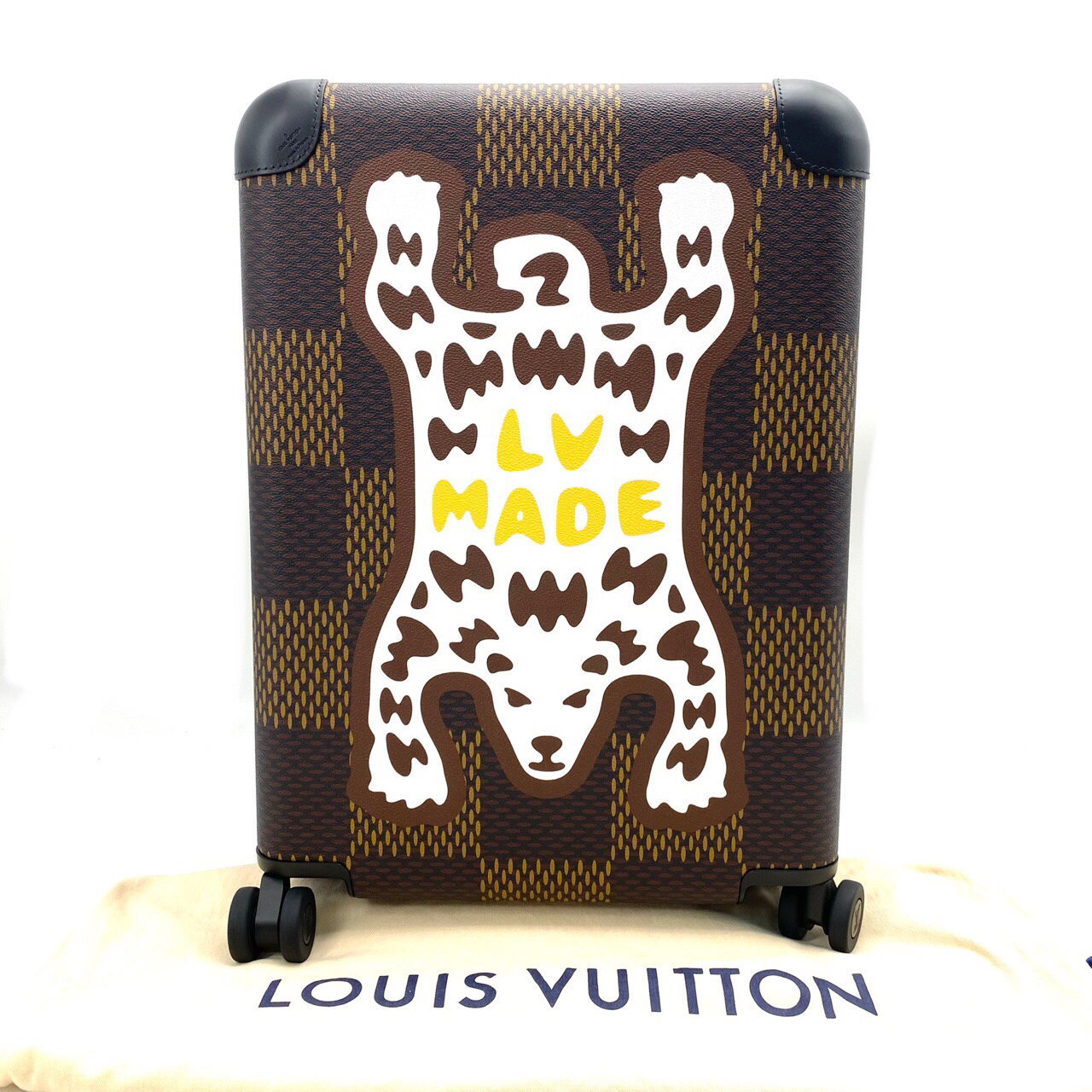 99新 LouisVuitton/路易威登 限量nigo北极熊拉杆旅行箱 