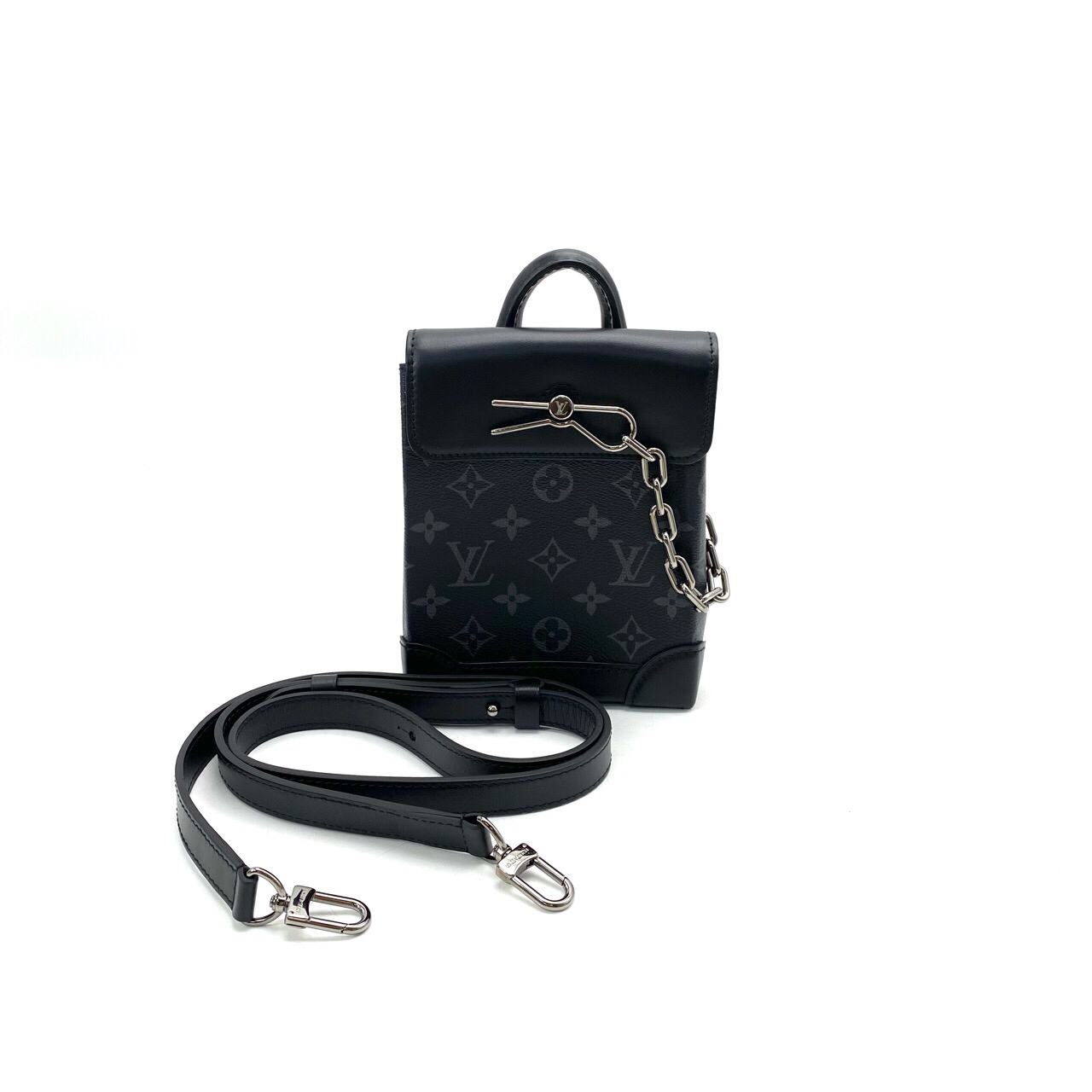 99新 LouisVuitton/路易威登 闲置老花NANOSTEAMER斜挎尺寸15/19