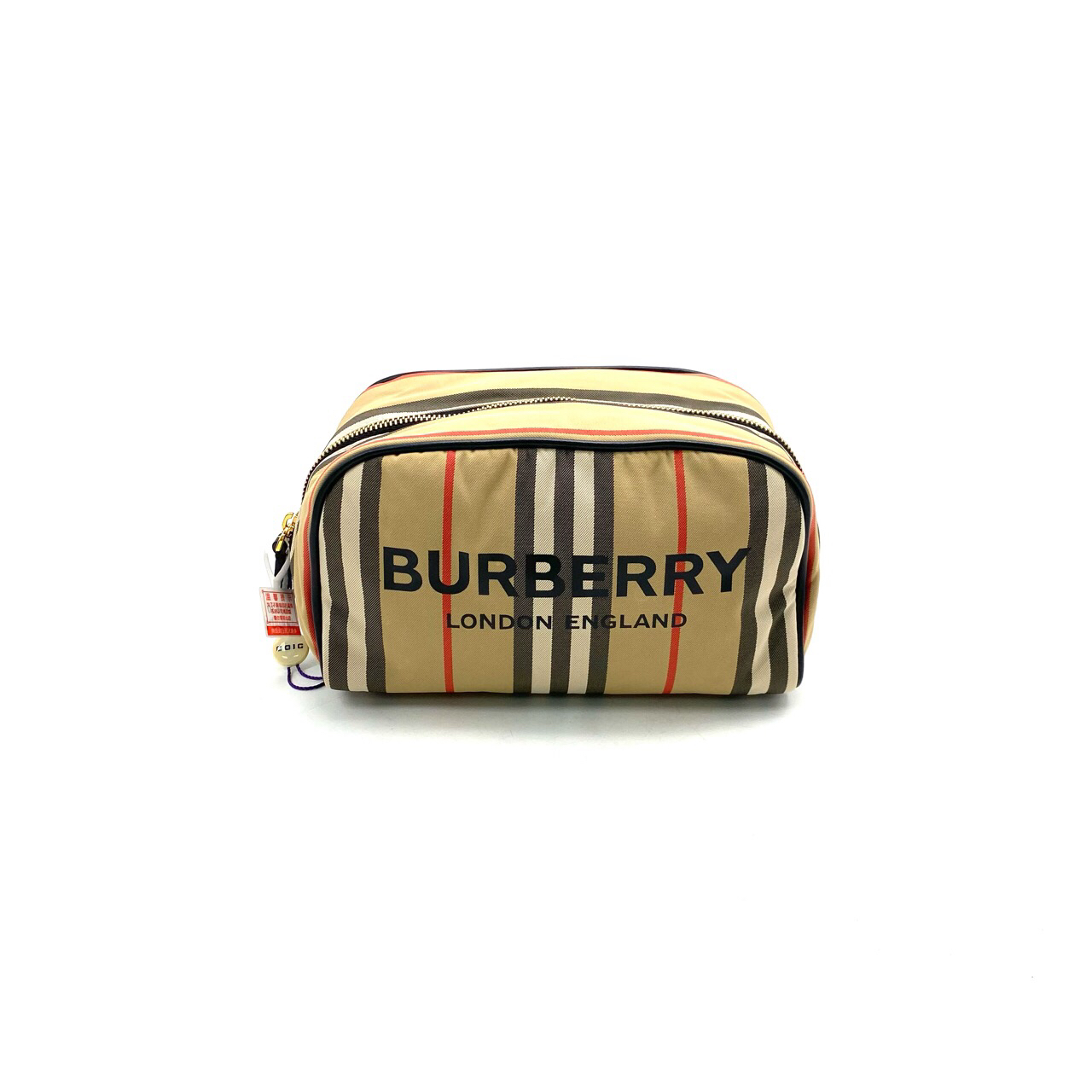 99新 BURBERRY/博柏利 经典格纹小号洗漱手拿包 尺寸18/11 百搭