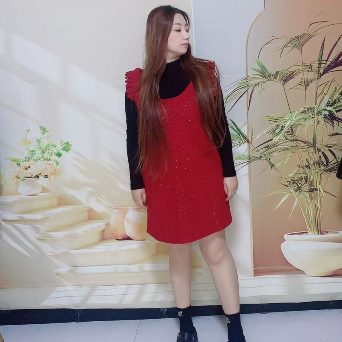 2024冬款小香风背心裙两件套套装大码秋冬气质