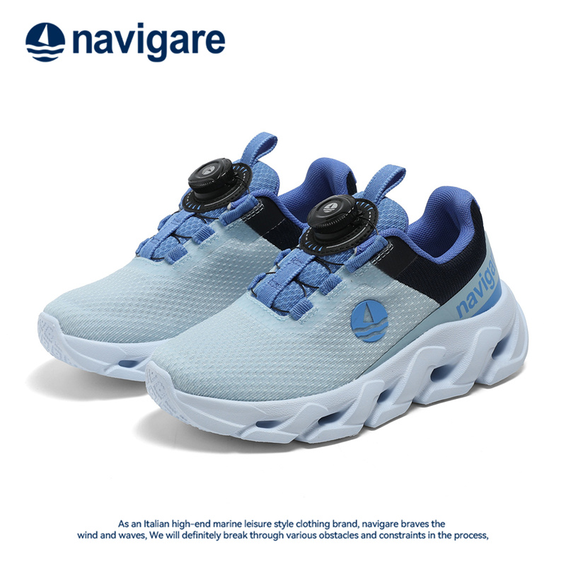 Navigare/纳维凯尔儿童休闲鞋2025新款冬季厚底百搭男款运动鞋
