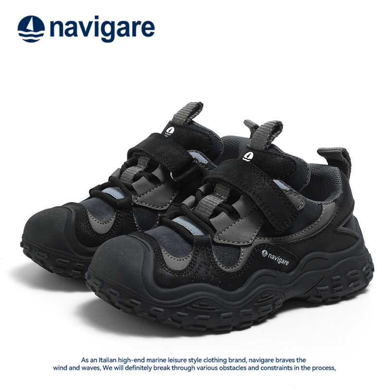 Navigare/纳维凯尔童鞋冬季儿童运动鞋男童户外时尚女童跑步鞋
