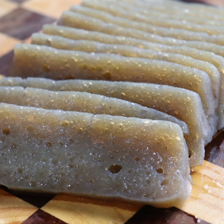 正宗魔芋豆腐现做现发贵州特产低脂蒟蒻新鲜纯手工真空500g灰菜