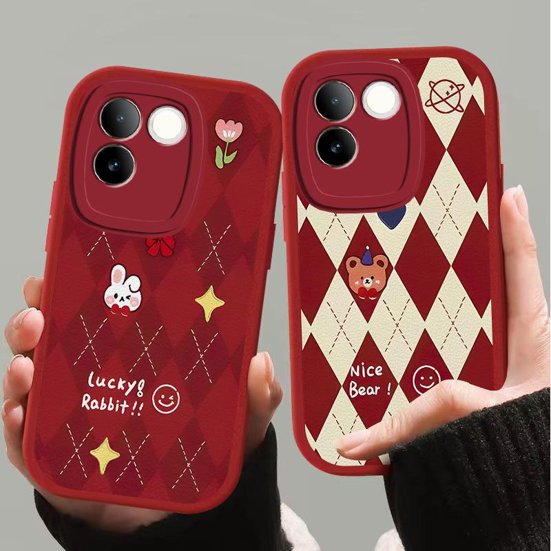 vivoS17e手机壳VIVOs17E小羊皮新年兔女款软壳全包防摔保护套可爱