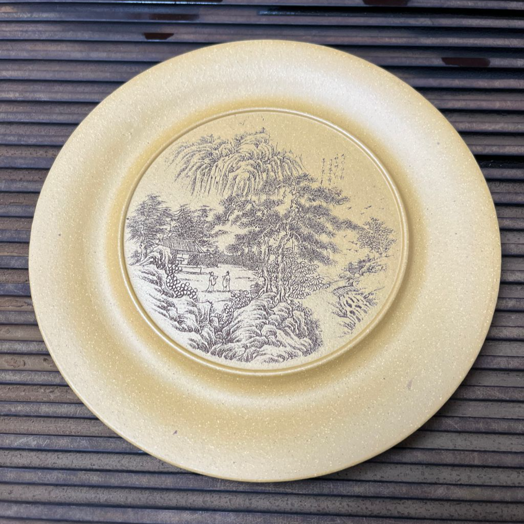 宜兴段泥壶承养壶必备工具手工茶海茶宠茶玩尺寸直径17.3高1.4