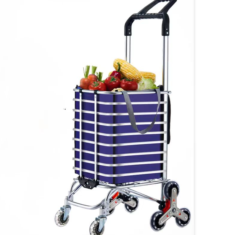 买菜车小拉车家用折叠拉杆便携老人拖车神器爬楼轻便小推车购物车