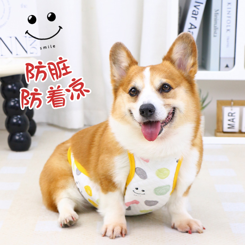 宠物狗狗肚兜护肚子保暖衣服防着凉防脏柯基泰迪法斗四季通用肚兜