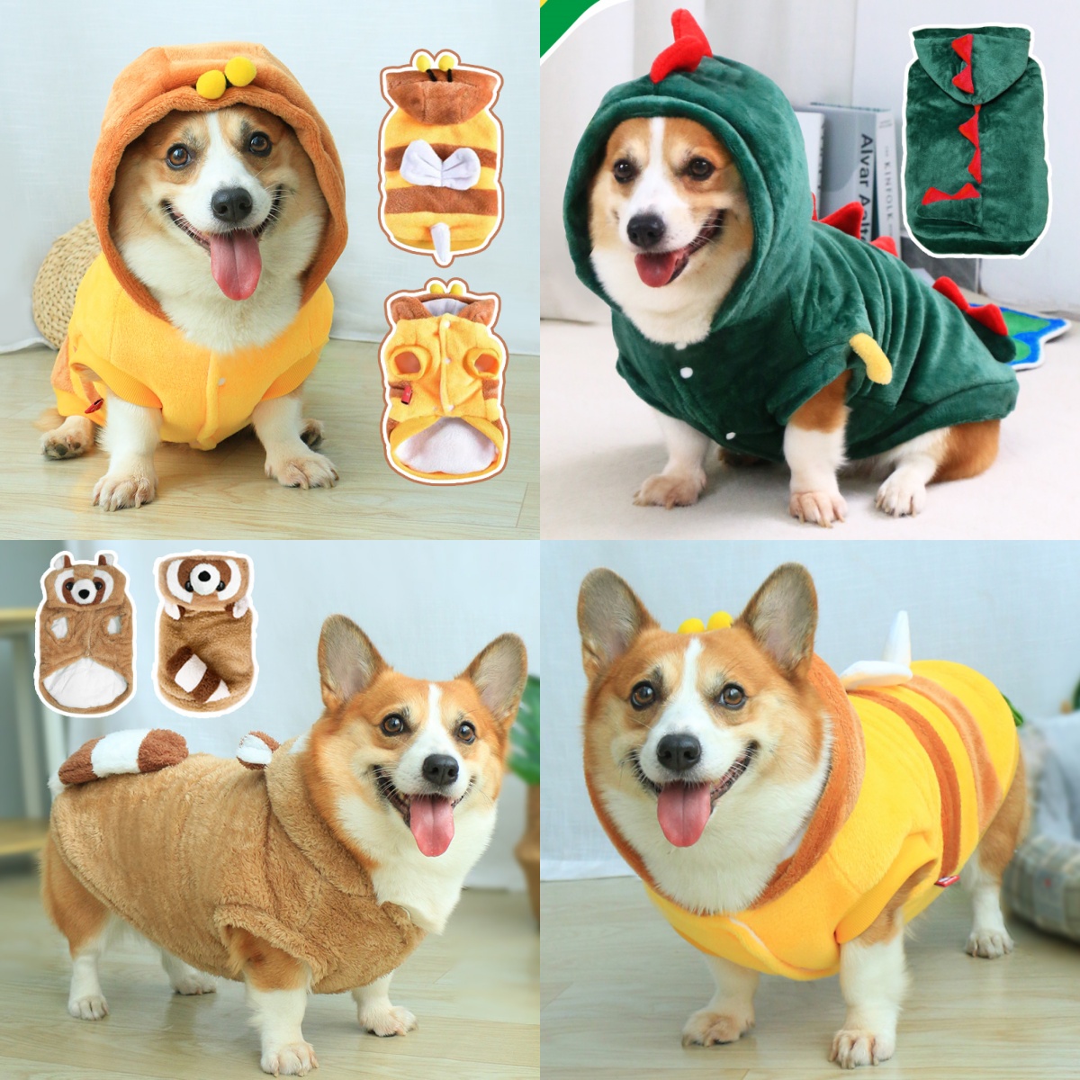 宠物狗狗衣服秋冬保暖加厚可爱冬装变身装柯基泰迪醒狮狗狗衣服