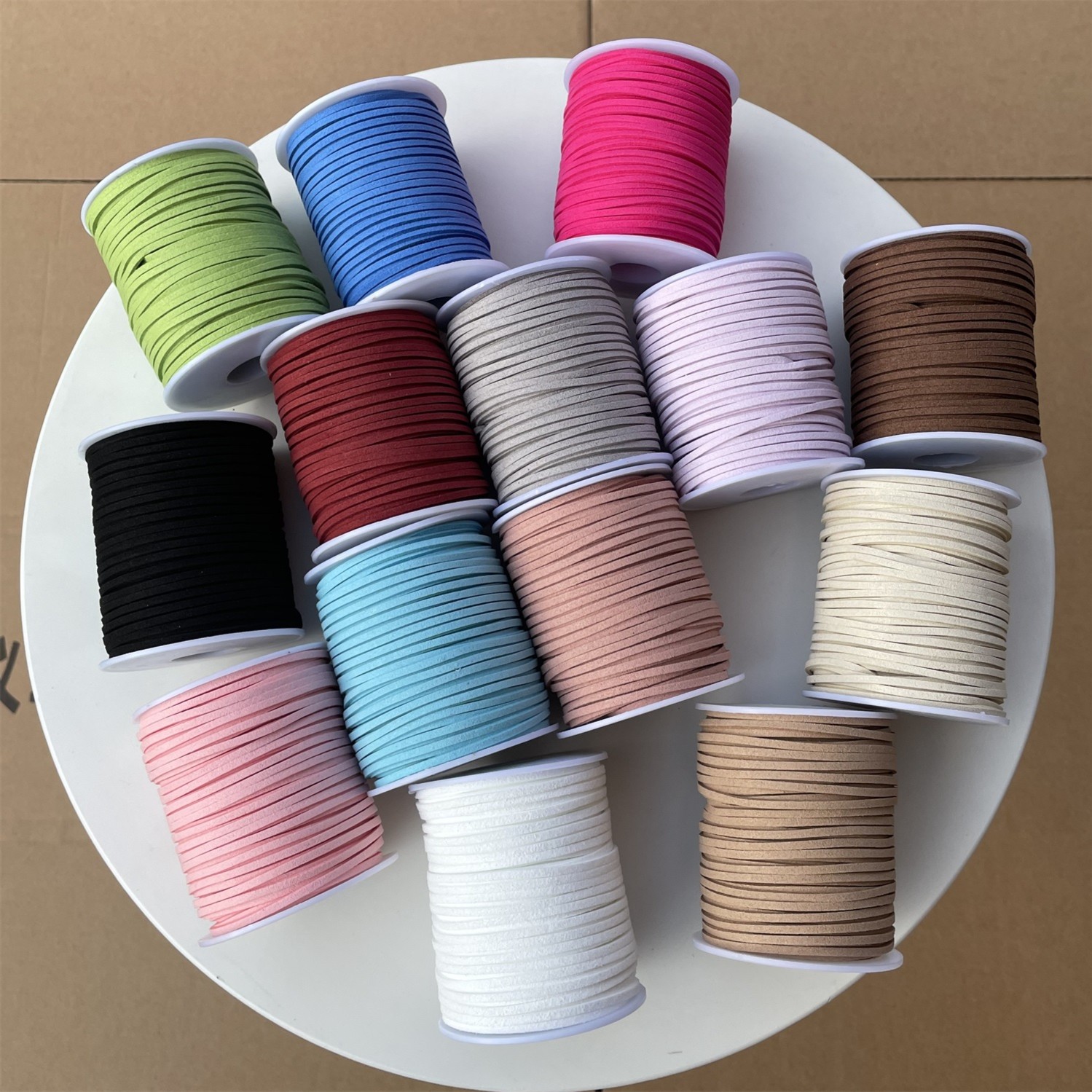 皮绳 花艺包装扎带 韩式绒线带彩带 花束蝴蝶结 礼品包装带