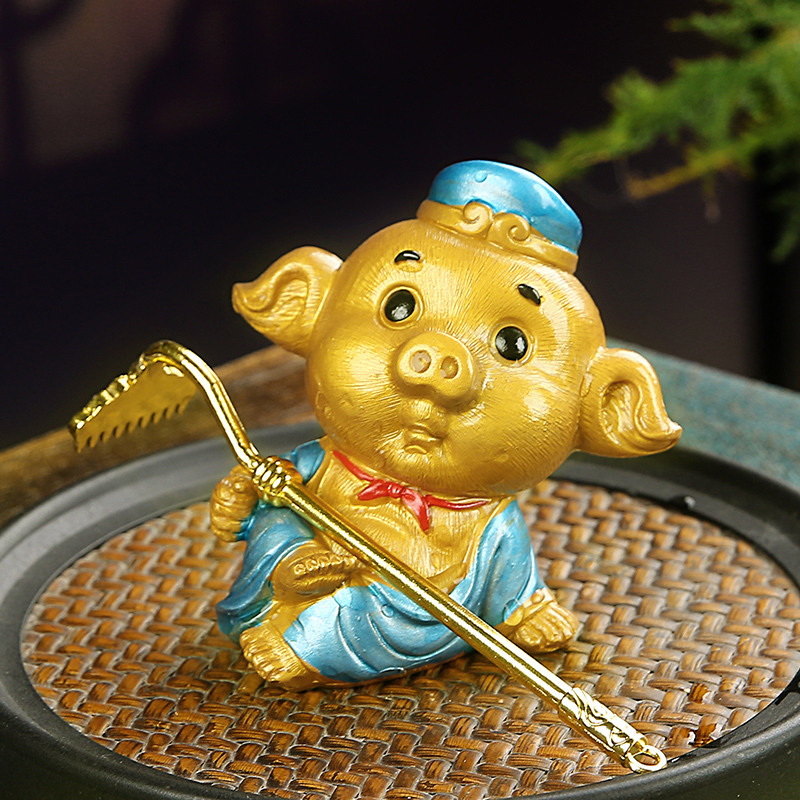 猪八戒变色茶宠摆件精品可养创意茶玩茶桌茶台茶盘茶宠物茶具配件