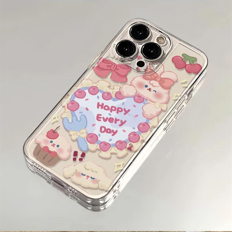 爱心兔子适用苹果小米oppovivo华为iPhone12/13/14/15壳