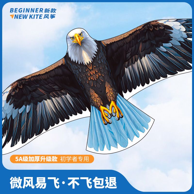 老鹰风筝大人专用网红儿童微风易飞2025年新款大型高档潍坊风筝 