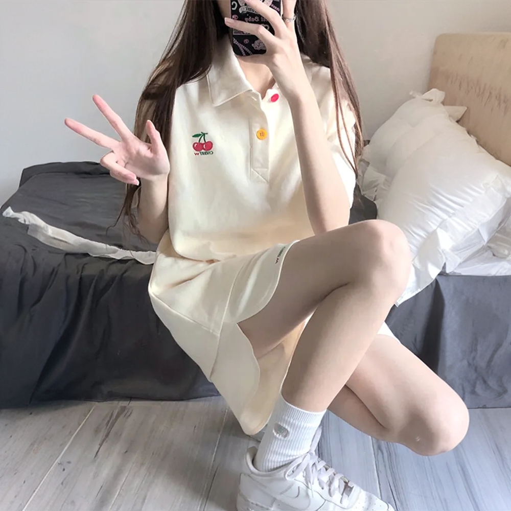 运动服套装女 ins潮学生韩版宽松显瘦时尚短袖短裤休闲两件套