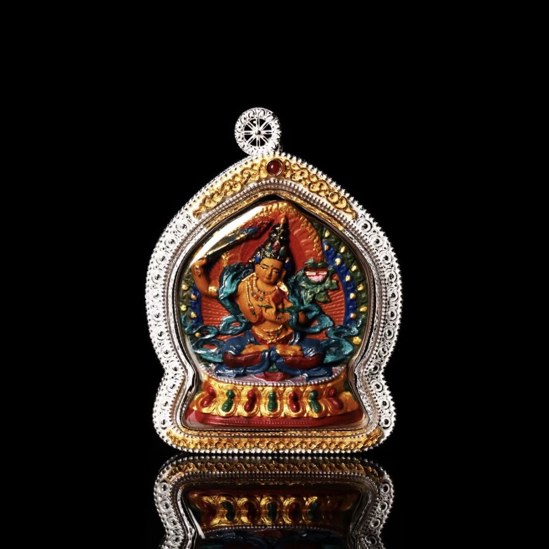 文殊手工擦擦 亚克力外包银壳 多选绳礼盒发