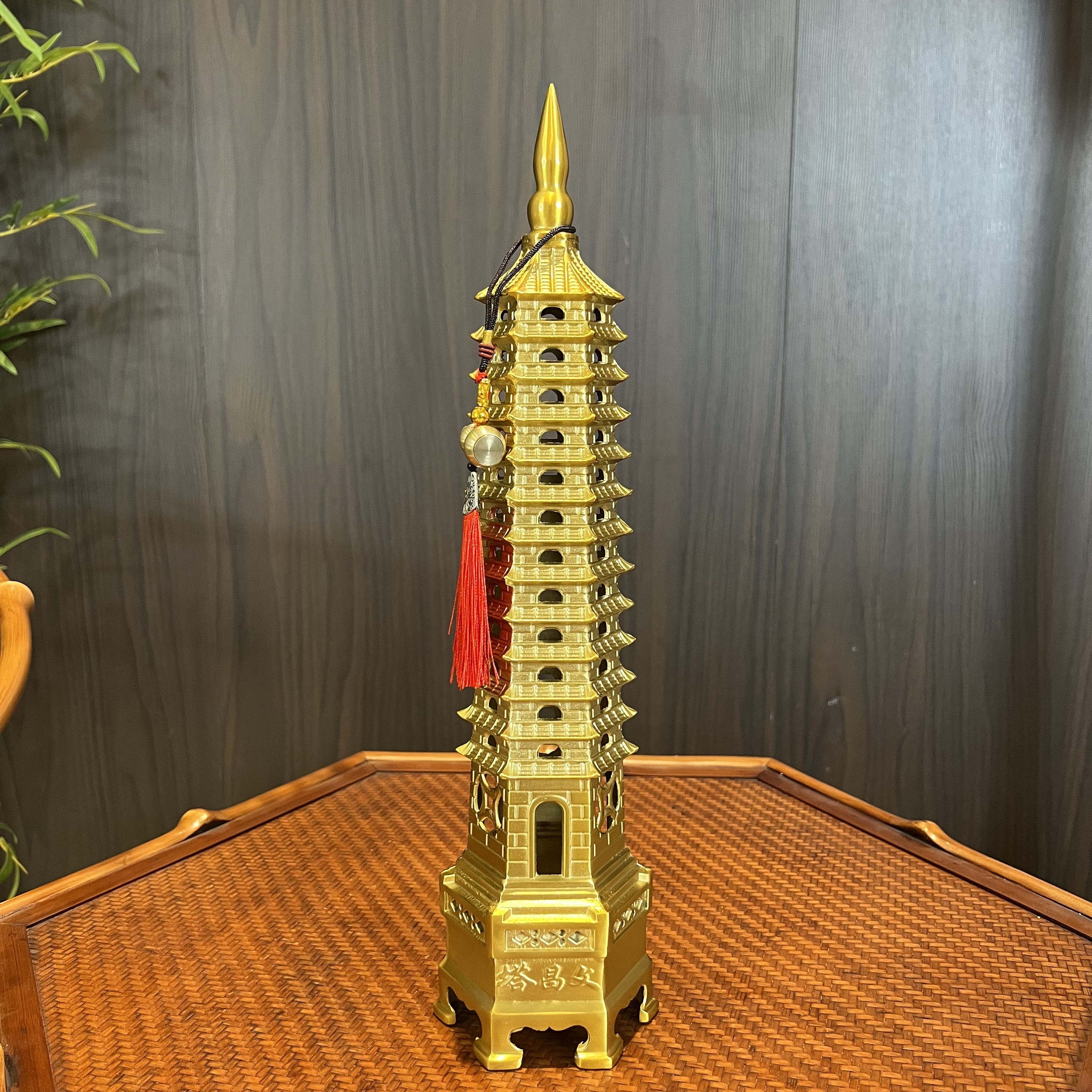 全铜摆件摆设复古《特大号文昌塔》家居饰品铜工艺品雕刻玄关摆件