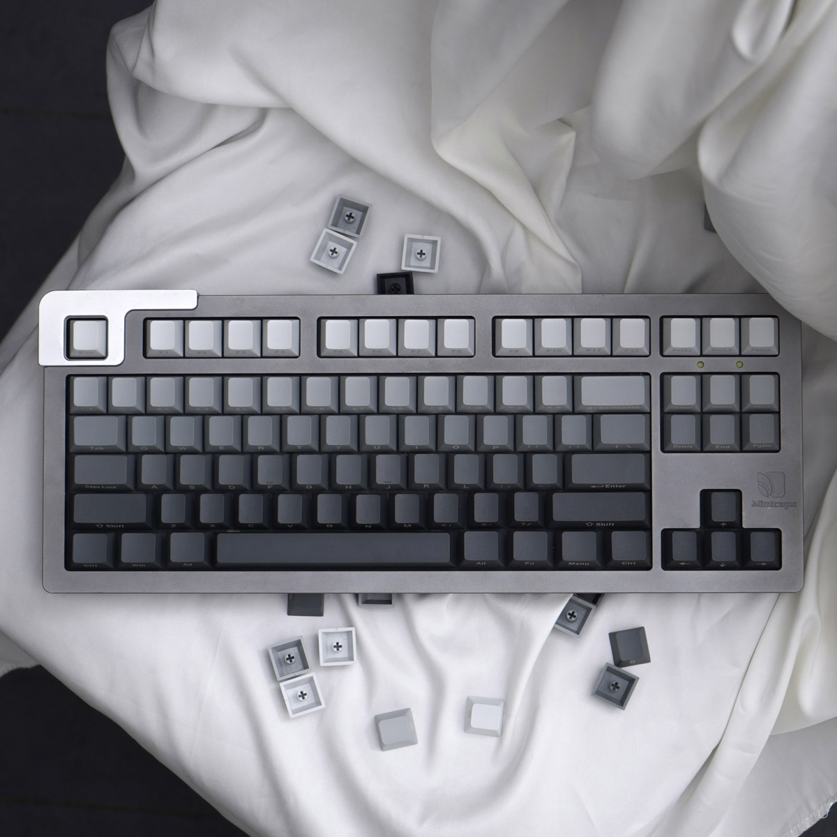 灰紫青渐变系列正/侧刻机械键盘键帽客制化PBT热升华原厂高度