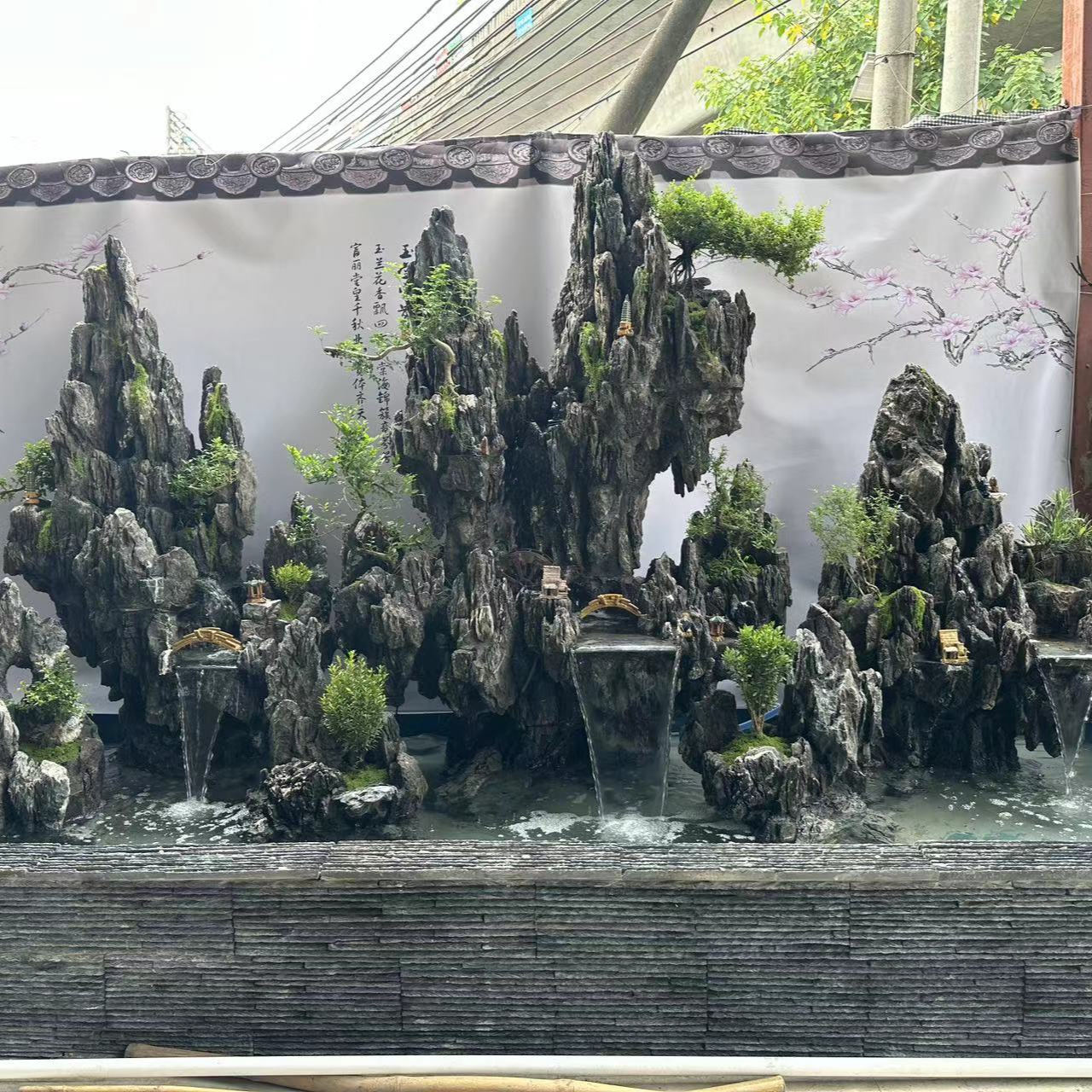 青龙石  假山流水喷泉 鱼池大型摆室内别墅庭院造景 天然真石头