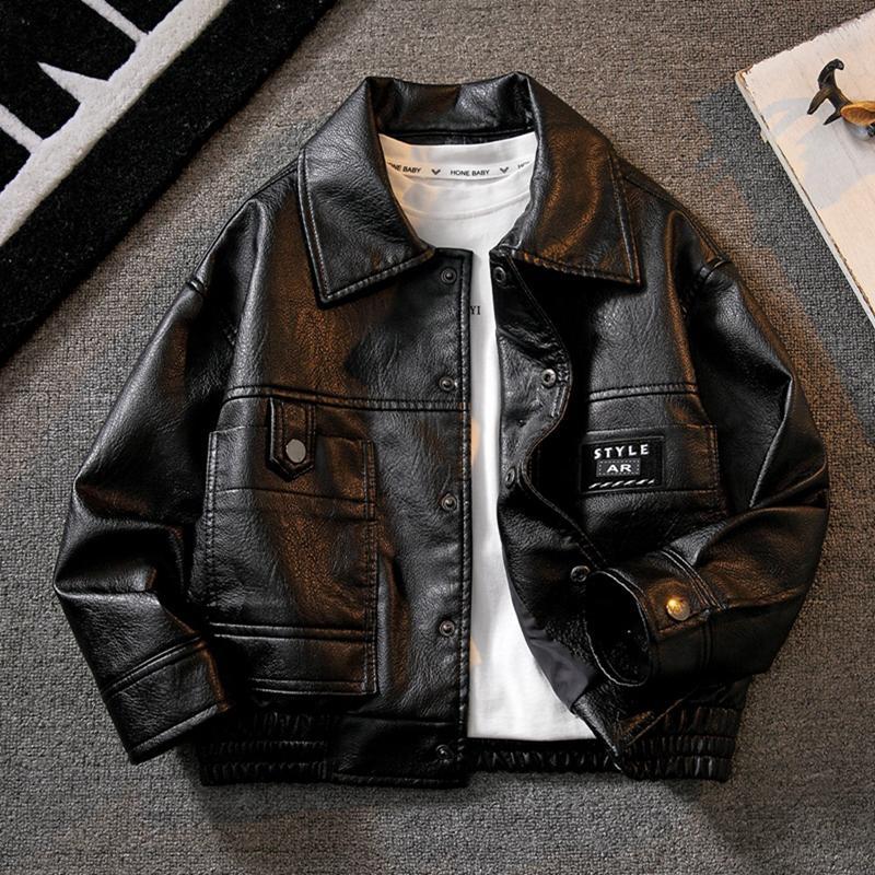 男童加绒皮衣外套秋冬款2023新款儿童冬装上衣加厚一体绒炸街夹克