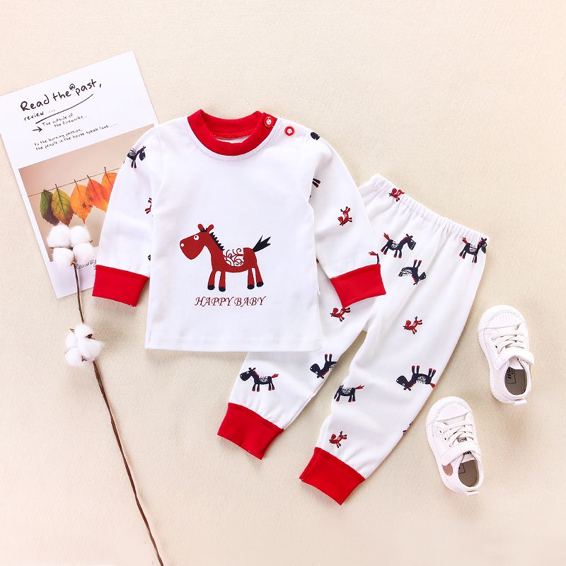 宝宝秋衣套装棉质儿童内衣婴儿幼儿秋装男童秋裤女童秋冬棉质睡衣