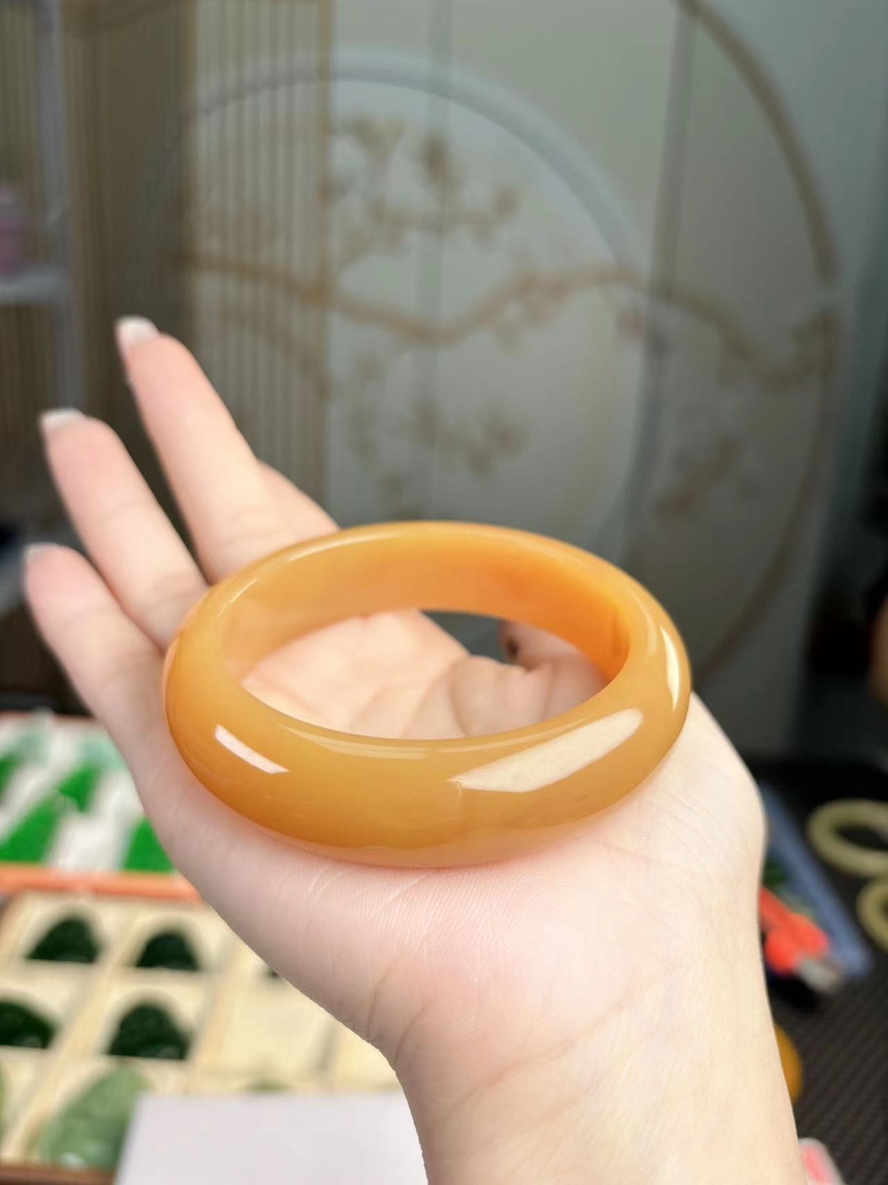 【翠山严选】镇店高级别糖料手镯女款时尚国风气质精美首饰